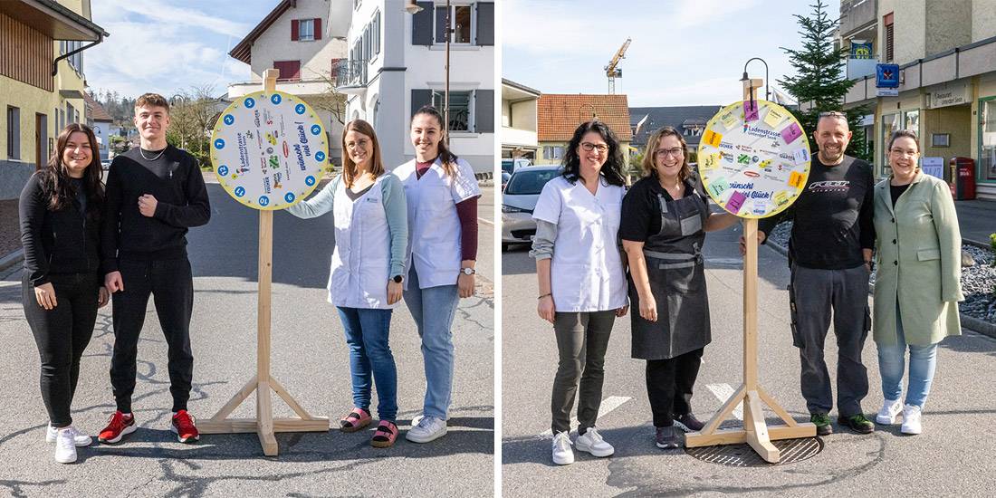 Die Detaillisten an der Ladenstrasse im Seoner Unterdorf warten gespannt auf die glücklichen Kundinnen und Kunden in ihren Filialen.